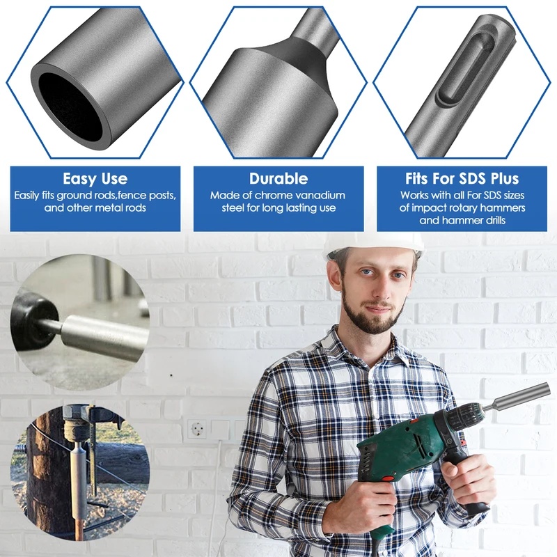 Насадка для установки заземляю – обзор и цена Hammer Drill Sds